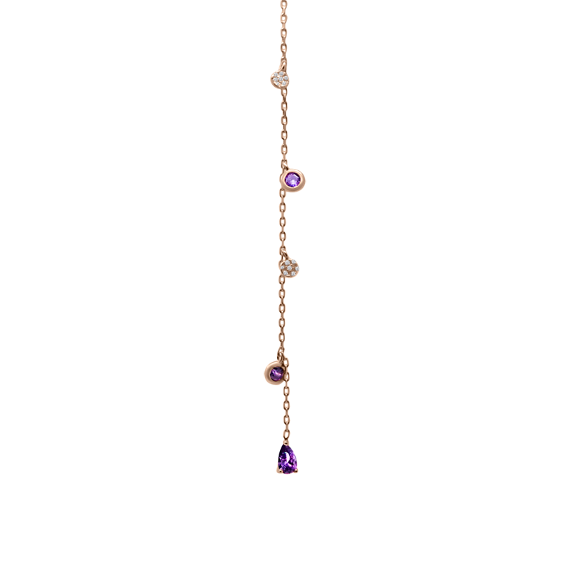 Falling purple drop