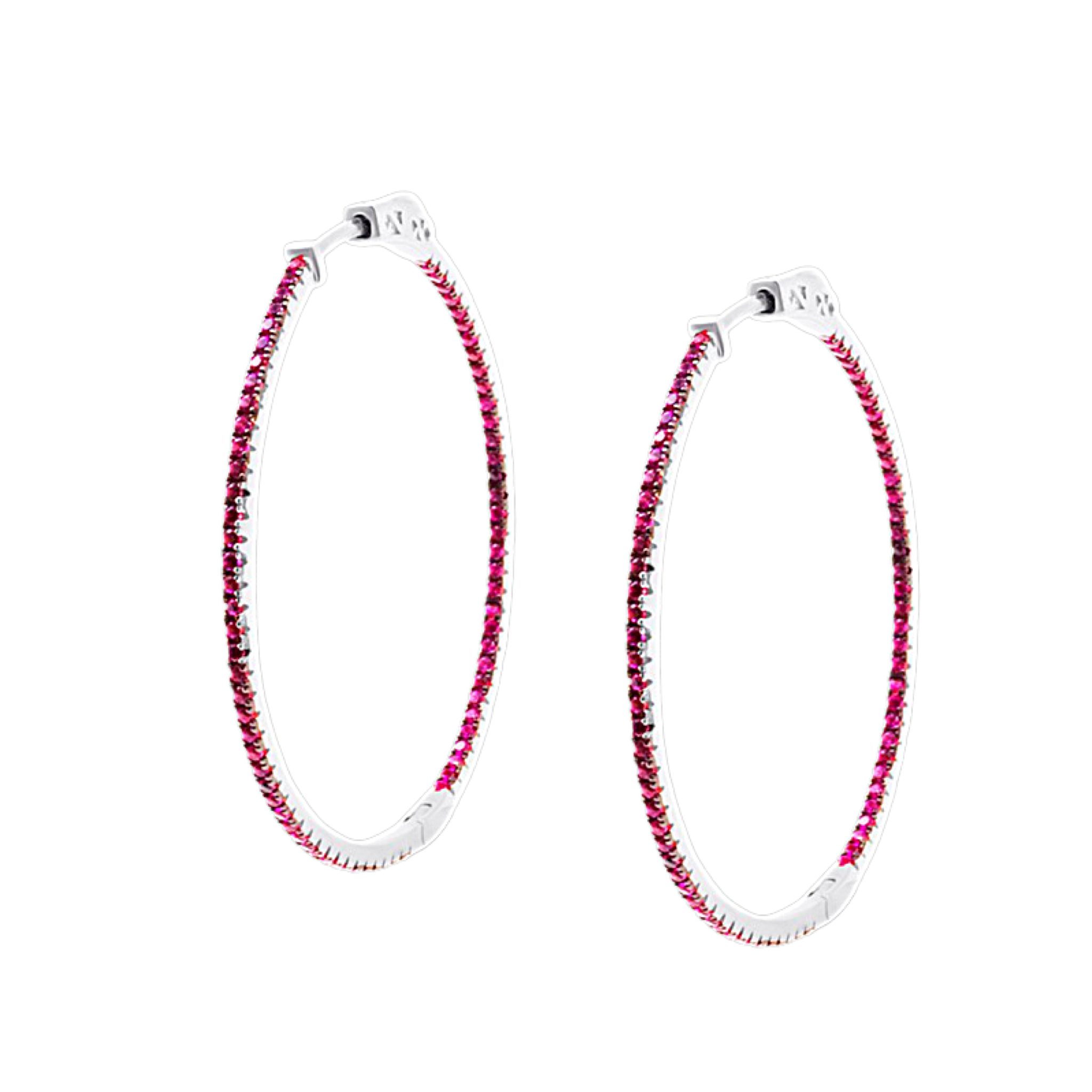 Pink Dona hoops