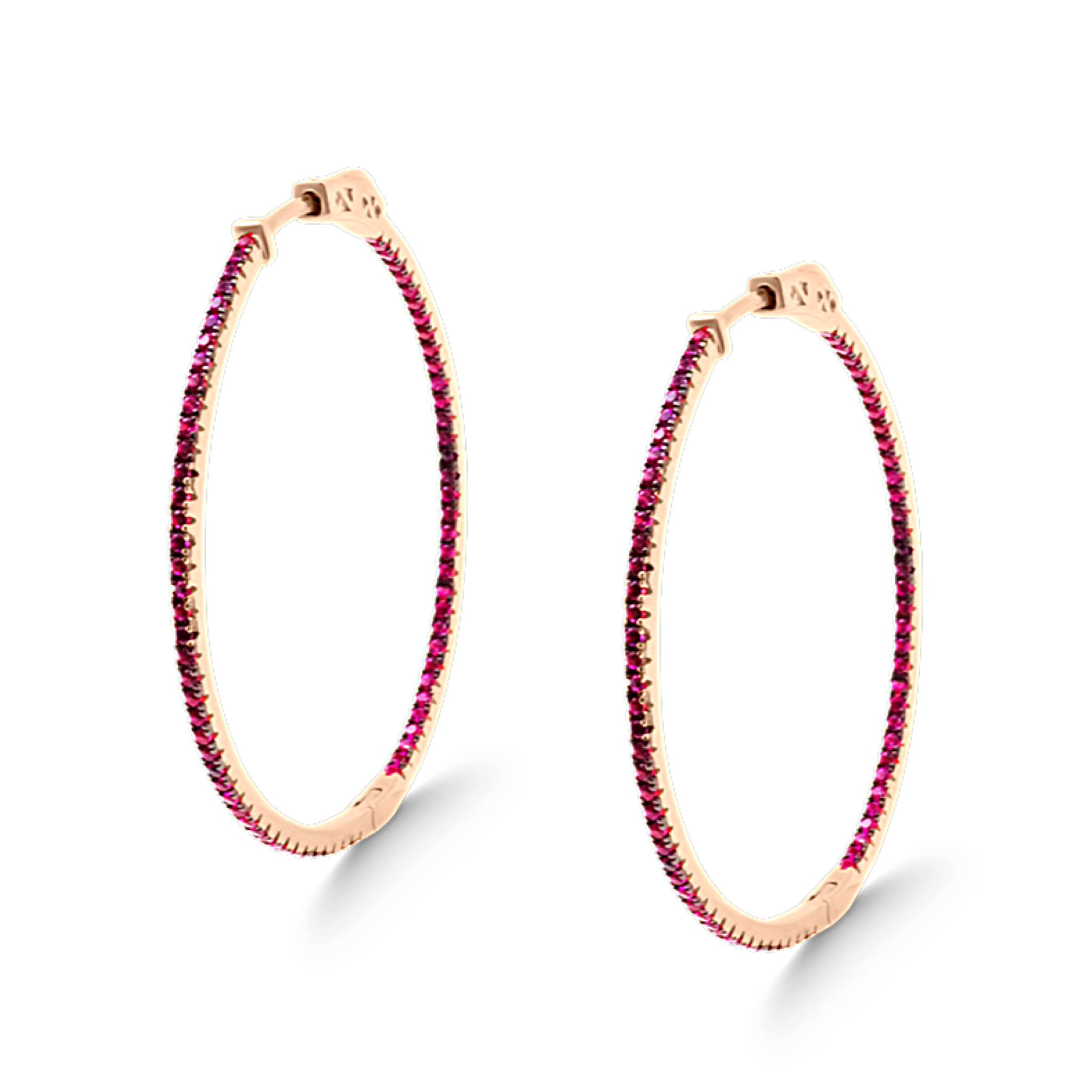 Pink Dona hoops